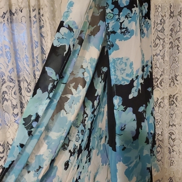 Kim Rogers Floral Kimono Style Dress Size Large - Picture 2 of 5